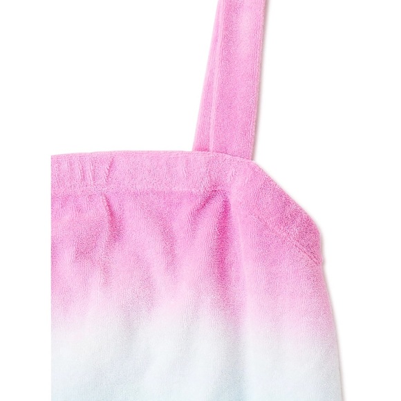 Girl’s 2-Pc Terry Towel Blue & purple Ombre tank & Shorts Set‎ size Large 10-12 - Picture 4 of 4